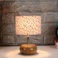 Catalina Multicolor cotton & solid wood table lamp