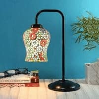 Trinity Multi color Mosaic Glass Iron Table Lamp