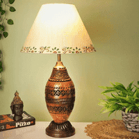 Andre Table Lamp with Solid Wood Base