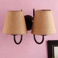 Daye Beige Natural Fiber Wall Light