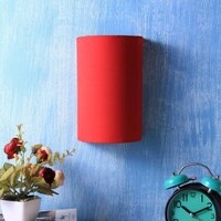 Twila Red Fabric Wall Light