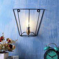 Charmisa Black Metal Wall Light