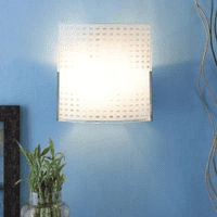 Shanita White Glass Wall Light