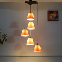 Dynamo Beige Fabric Hanging Light
