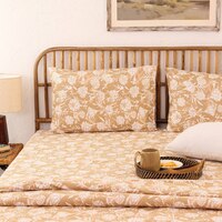 Genda Phool Cotton Bedsheet Set