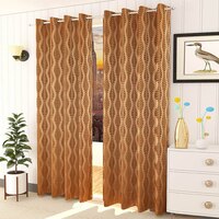 Nora Mouse Color Abstract Door Curtain - Set of 2
