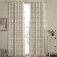 Jeremy Beige Polyester Room-Darkening 9 ft Long Door Curtain