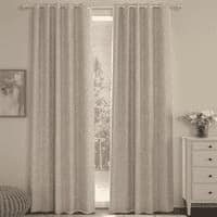Ashanti Beige Polycotton Room-Darkening 7 ft Door Curtain