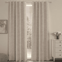 Ashley Beige Polycotton Room-Darkening 7 ft Door Curtain Set of 2