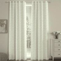 Angelina Off White Polyester Room-Darkening 7 ft Door Curtain Set of 2