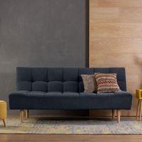 Ofra 3 Seater Sofa Cum Bed In Black Color