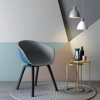 Poulain Accent Chair in  Two Tone Colour