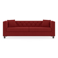 Windsor Premium 3 Seater Fabric Sofa in Salsa Red Colour