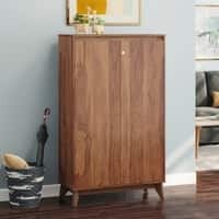 Webster 24 Pair Shoe Rack in Sheesham Finish