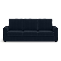 Apollo Sofa Set (Colour : Sea Port Blue Velvet, Cushion : Hard, Back Type : High Back, Seater : 3+2+1)