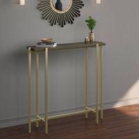 Cornille Solid Wood Console Table in Walnut Finish
