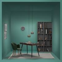 Scandinavian Tristan High Rack Grey Matte Finish