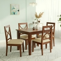 Oakmont Sheesham Wood Accent 4 Seater Dining Table Set