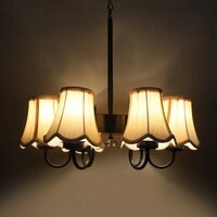 Devansh Dual Black Wallmounted Lamp With Beige Jute  Shade