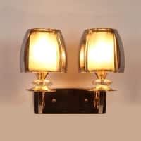 Eliante Ayen Iron Wall Light With Glass In Gold Colour