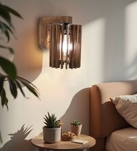 Ventus Brown Solid Wood Wall Lights