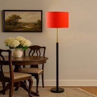 Devansh Wood & Metal Floor Lamp