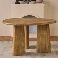 Perivelle Grace Solid Wood 4 Seater Dining Table in Limewash Finish