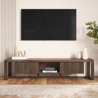 Linnea Solid Wood TV Cabinet In Danish Walnut Finish