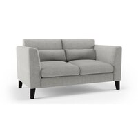 Lewis 2 Seater Fabric Sofa in Vapour Grey Colour