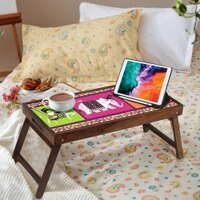 Breakfast TableTable Solid Wood Breakfast Table/Tray In Multicolour