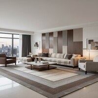 Urban Frame Carpet Size 7.6x5.4 ft.