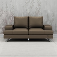 Benjamin 2 Seater Leatherette Sole in Ash Grey Colour