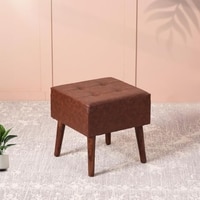Axel Faux Leather Wooden bench stool for bedroom