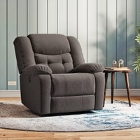 Theo Single Seater Motorized Recliner In Urban Grey Premium Chenille Fabric