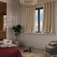 Stoa Paris Velvet Curtains for Window, Premium Dim-Out Curtain for Pack of 2, Date Night - Ivory Elegance