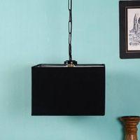Moshe Black Fabric Hanging Light
