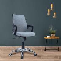 Innsightt Mid Back Ergonomic Chair in Grey Colour
