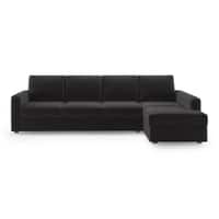 Apollo Sofa (Colour : Pebble Grey, Cushion : Soft, Back Type : Regular, Seating Capacity : Right Aligned 3 Seater + Right Aligned Chaise)