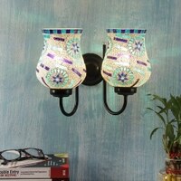 Nathanael Multicolour Glass Wall Light