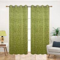 Velvet embo Pack of 2 Blackout Door Curtains