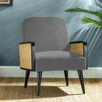 Haden Ratan Accent Chair in Grey Colour