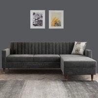 Deeplac Sectional Fabric Sofa - Grey