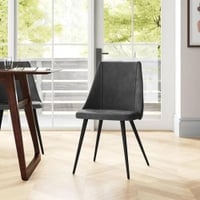 Mitzi Metal Accent Chair in Grey Colour