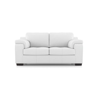 Trissino 2 Seater Premium Italian Leather Sofa In Polaris Colour