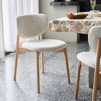 Beechline Solid Wood Dining Chair in Beige Colour