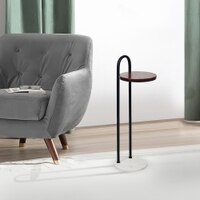 Metalsmith Iron Bedside Table – Brown Finish