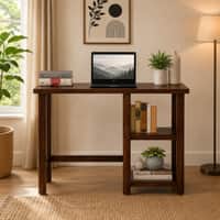 Shri Art Writing Table in Provincial Teak