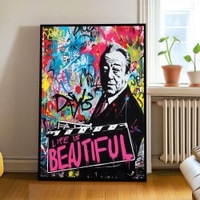 The Castle Decor Life Is Beautiful Pop Art Wall Art Framed Painting 20x30 Inch