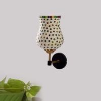 Devansh Metal Electric Wall Light in Black Colour with Multi Shade Count of 1 Light