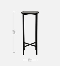 Round Metal Side Table in Black Colour